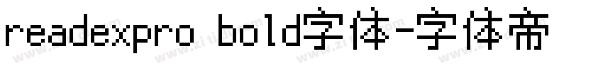 readexpro bold字体字体转换